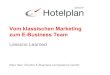 SBD14: Vom klassischen Marketing-Team zum E-Business-Team, Marc Isler, Hotelplan Management AG