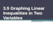 3 5 graphing linear inequalities in two variables