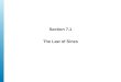 Lecture 18   section 7.1 & 7.3 laws of sin & cos