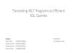Translating XSLT programs to efficient SQL queries