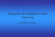 Analysis of children’s film opening