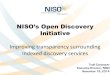 NISO's Open Discovery Initiative: Improving Transparency surrounding indexed discovery services Presentation