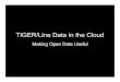 TIGER/line Data and Open Data in the Cloud