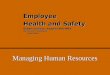 Human resources employee health and safety