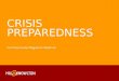 Crisis preparedness