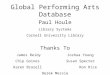 The Global Performing Arts Database