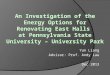 Presentation: An Investigation of the Energy Options for Renovating East Halls