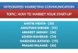 Integrated marketing communication presentation on how to market your startup(the entire new concept)