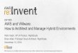 (ENT205) AWS and VMware: How to Architect and Manage Hybrid Environments | AWS re:Invent 2014