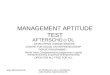 Management Aptitude Test 21 October Ii