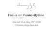 Pentoxyfilline in Diabetic Renal Disease and Renal Transplantation