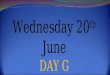 Wednesday, 20th June