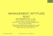 Management Aptitude Test 4 Nov