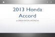 The 2013 Honda Accord Has Many Luxurious Interior Features