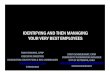 Identifying & Then Managing Your Very Best Employees