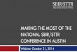 Making the Most of the SBIR/STTR Conference in Austin