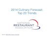 2014 Culinary Forecast: Top 20 Trends from Natl Rest Assoc