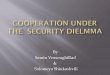 Cooperation under the security dilemma