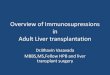 Immunosupression - A back bone in the success of liver transplantation