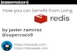 How you can benefit from using Redis. Javier Ramirez, teowaki, at Codemotion 2014