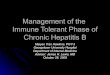 Management of the Immune Tolerant Phase of Chronic Hepatitis B