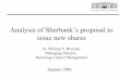 "Analysis of Sberbank's proposal to issue new shares"