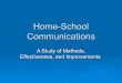 Home-School Communications Research Presentation
