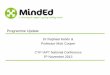 MindEd E Learning programme – by Dr Raphael Kelvin and Professor Mick Cooper