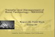 Transfer and Management of Rural Technology