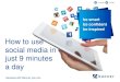Social media - how to use LinkedIn for work in just 9 minutes a day