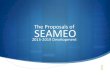 The Proposal of SEAMEO 2015 - 2019