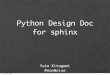 Python design doc for sphinx