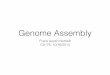 CS176: Genome Assembly