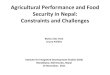 Agricultural Performance and Food Security in Nepal: Constraints and Challenges