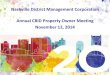 Annual CBID Property Owner Meeting 2014