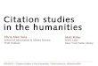Citation studies in the humanities