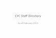 Cyc staff directory (updated mar 2013)