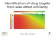 Identification of drug targets from side-effect similarity