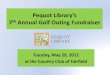Pequot Library Golf Outing Fundraiser May 2012