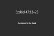 Study of Ezekiel 47:13-23