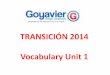 Unit 1 vocbulary - Primer periodo