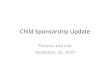 Child sponsorship update   december 2010