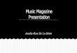 Music magazine Overview plan