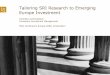 Tailoring SRI Research to Emerging Europe investment