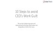 10 steps to avoid CEO's work guilt