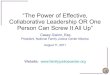 The Power Of Collaboration.Webinar.081111