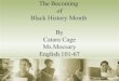 Black history month -catara