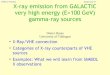 X-ray emission from very high energy gamma-ray sources [Horns]
