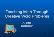 Teaching math through creative word problems3