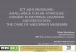 Yanez, C. & Gisbert, M. (2012). ICT and Museums: an alliance for an strategic change in informal learning and education. The case of Andorra’s museums, TIES 2012, Barcelona